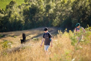 Hiking on singletrack