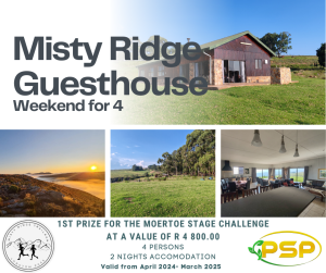 Weekend away for 4 at Misty Ridge Guesthouse on Longtom Pass