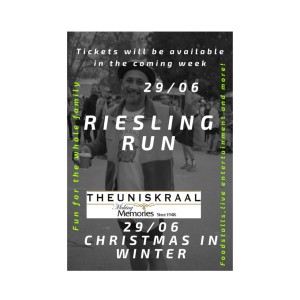 Join us for the first ever Theuniskraal Riesling Run!