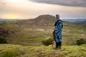 The mountains of Lesotho