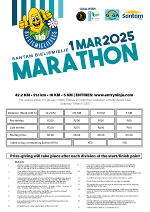 Santam Bieliemielie Marathon 2025