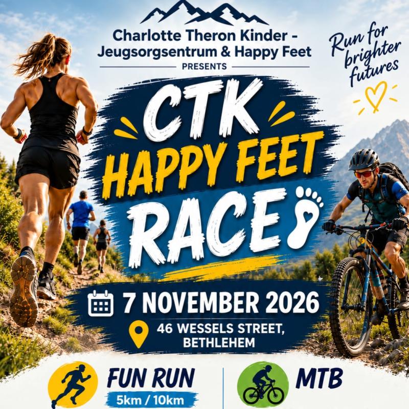 CTK Happy Feet - MTB & Fun Run poster