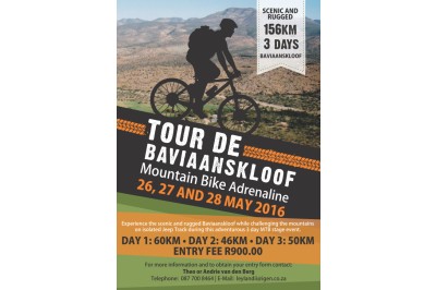 Tour de Baviaanskloof – 3 Day Stage race Tour de Baviaanskloof – 3 Day Stage race