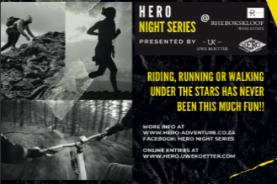 Hero Adventure Night Series #1 Rhebokskloof Trail Run & MTB