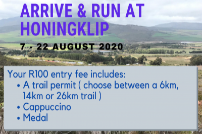 Arrive & Run at Honingklip Arrive & Run at Honingklip