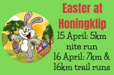 Easter Running Festilval at Honingklip