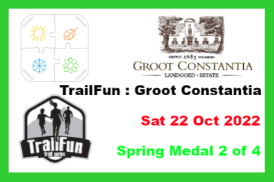 TrailFun Spring Series 2 of 4 : Groot Constantia TrailFun Spring Series 2 of 4 : Groot Constantia