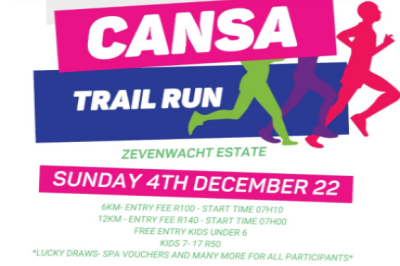 FIGHTING CANCER -CANSA TRAIL RUN