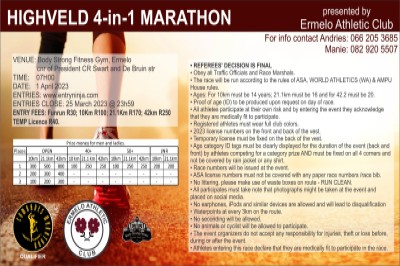 Highveld 4-in1 Marathon