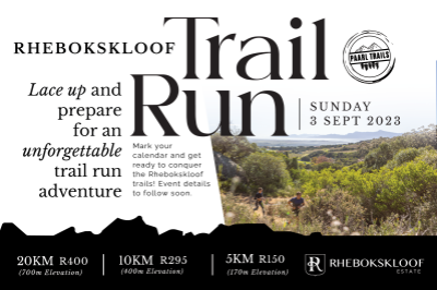 Rhebokskloof Trail Run Rhebokskloof Trail Run