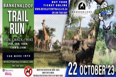 Bankenkloof Trail Run/Walk – 22 October 2023 Bankenkloof Trail Run/Walk – 22 October 2023