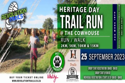 Heritage Day Trail Run/Walk @ The Cowhouse - 25 September 2023