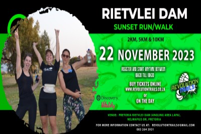 Rietvlei Dam Sunset Run/Walk - 22 November 2023