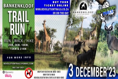 Bankenkloof Trail Run/Walk - 3 December 2023