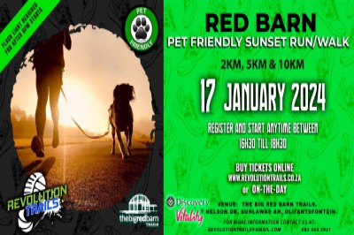 Red Barn Pet Friendly Sunset Run/Walk - 17 January 2024