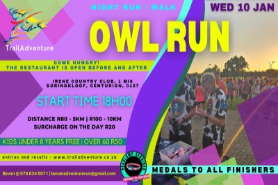 Owl night run@ Irene CC