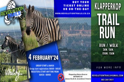 Klapperkop Road or Trail Run/Walk - 4 February 2024