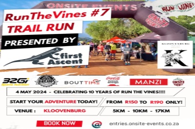 RTV 2024 #7 presented by First Ascent @ Kloovenburg Wines