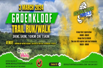 Groenkloof Trail Run/Walk - 3 March 2024