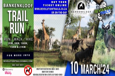 Bankenkloof Trail Run/Walk - 10 March 2024