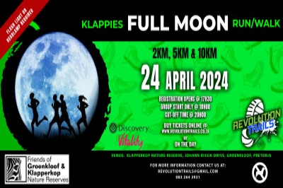 Klappies Full Moon Run/Walk - 24 April 2024