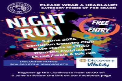 Members Night run at Centurion Country Club