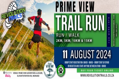 Prime View Trail Run/Walk - 11 August 2024