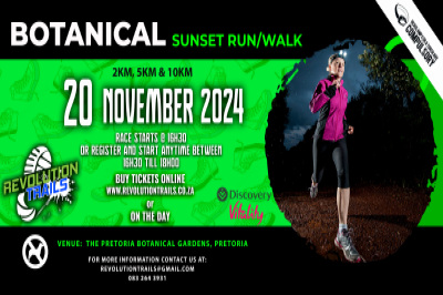 Botanical Sunset Run/Walk - 20 November 2024