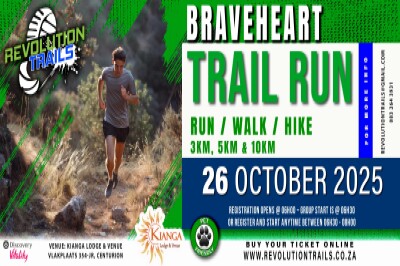 Braveheart Trail Run/Walk - 26 October 2025