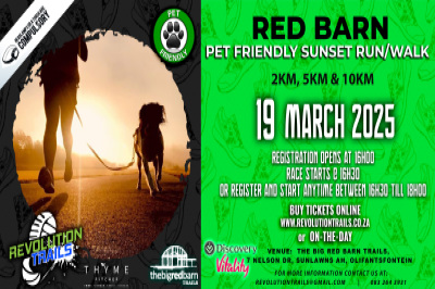 Barn Pet Friendly Sunset Run/Walk - 19 March 2025