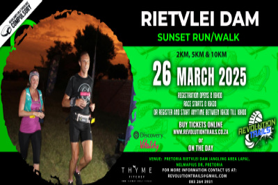 Rietvlei Dam Sunset Run/Walk - 26 March 2025