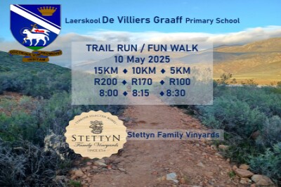 Trail Run - de Villiers Graaff Primary School at Stettyn Family Vineyards