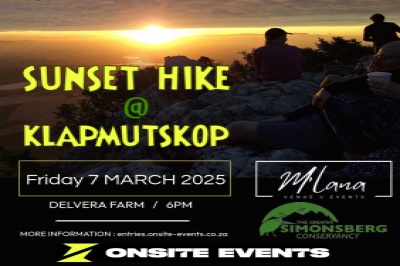 Klapmutskop Sunset Hike Klapmutskop Sunset Hike
