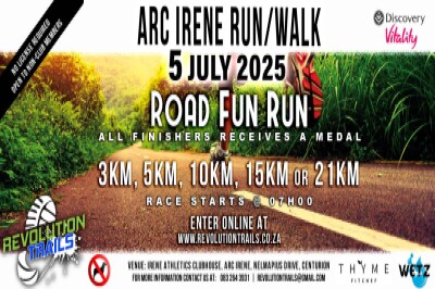 ARC Irene Road Fun Run/Walk - 5 July 2025 ARC Irene Road Fun Run/Walk - 5 July 2025