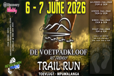 De Voetpadkloof Trail Run/Walk De Voetpadkloof Trail Run/Walk
