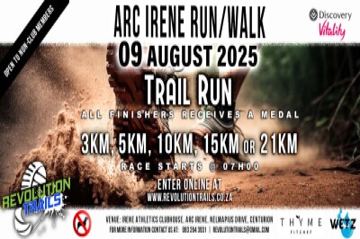ARC Irene Trail Run/Walk - 9 August 2025 ARC Irene Trail Run/Walk - 9 August 2025