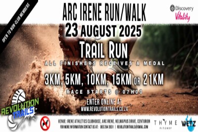 ARC Irene Trail Run/Walk - 23 August 2025 ARC Irene Trail Run/Walk - 23 August 2025