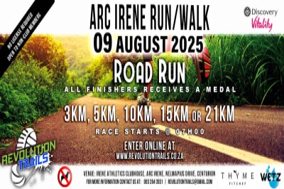 ARC Irene Road Run/Walk -  9 August 2025