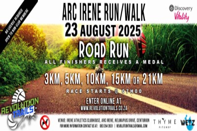 ARC Irene Road Run/Walk -  23 August 2025