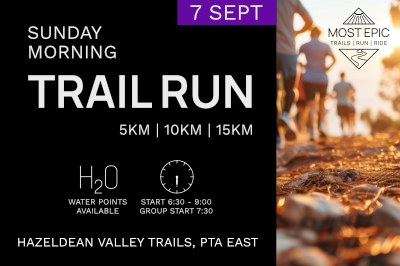 Sunday Morning Trail Run - Hazeldean Valley Trails Sunday Morning Trail Run - Hazeldean Valley Trails
