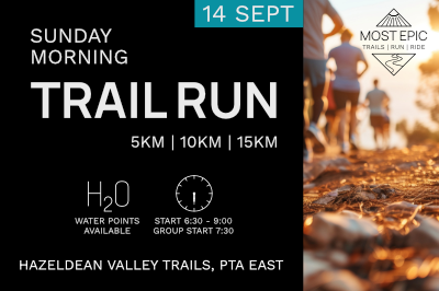 Sunday Morning Trail Run - Hazeldean Valley Trails Sunday Morning Trail Run - Hazeldean Valley Trails