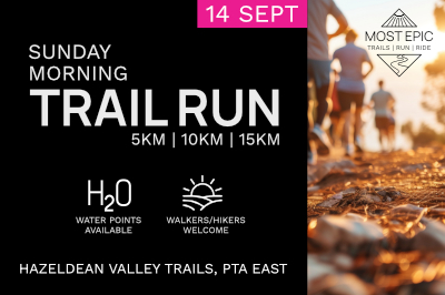 Sunday Morning Trail Run - Hazeldean Valley Trails (14/9/25)