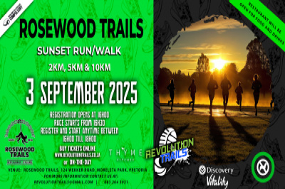 Rosewood Trails Sunset Run/Walk - 3 September 2025