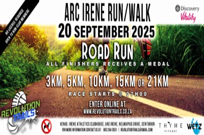 ARC Irene Road Run/Walk -  20 September 2025