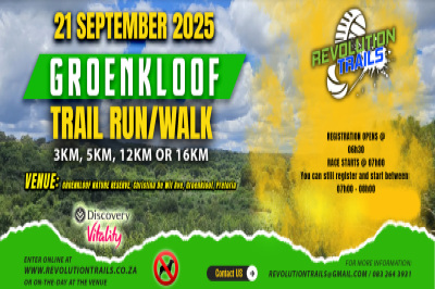 Groenkloof Trail Run/Walk - 21 September 2025