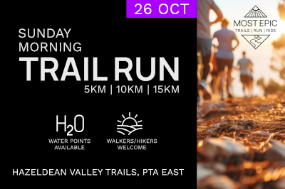 Sunday Morning Trail Run - Hazeldean Valley Trails (26/10/25) Sunday Morning Trail Run - Hazeldean Valley Trails (26/10/25)