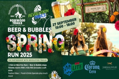 Beer & Bubbles Spring Run/Walk - 27 September 2025 Beer & Bubbles Spring Run/Walk - 27 September 2025