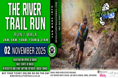 The River Trail Run/Walk - 2 November 2025 The River Trail Run/Walk - 2 November 2025