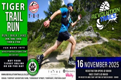 Tiger Trail Run/Walk - 16 November 2025 Tiger Trail Run/Walk - 16 November 2025