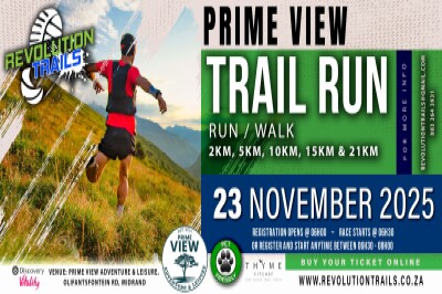 Prime View Trail Run/Walk - 23 November 2025